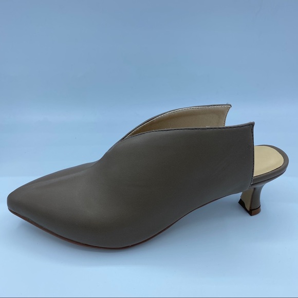 XYD Women Pointed Toe Kitten Heel Mule Sandals - Picture 12 of 12